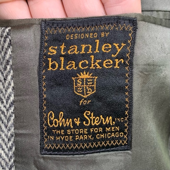 Vintage Harris Tweed Herringbone Sport Coat - Picture 8 of 12